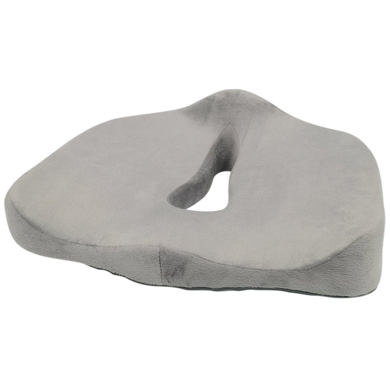 RoadPro RPC16 Memory Foam Seat Cushion - Office Chair Cushion and Car Truck Accessory - Gray - Image 1
