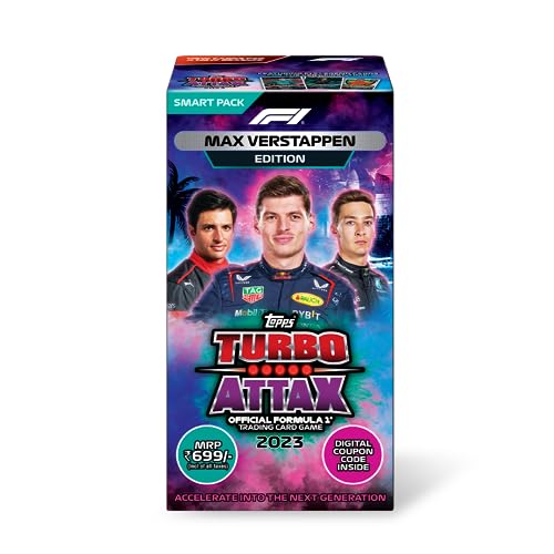 Topps Kids F1 Turbo Attax Trading and Collectible Card Game (Smart Pack- Max Verstappen verison) - Image 1