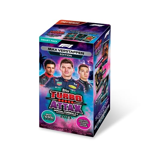 Topps Kids F1 Turbo Attax Trading and Collectible Card Game (Smart Pack- Max Verstappen verison) - Image 2