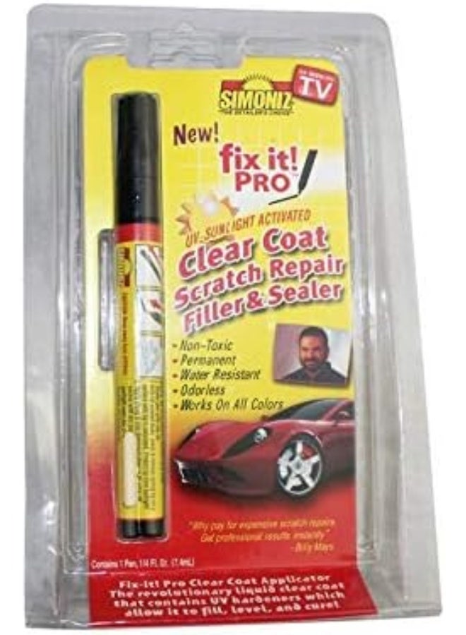 أقلام الطلاء - إصلاح خدوش السيارات الجديدة المحمولة Fix It Pro قلم إصلاح خدوش السيارات الشفاف تطبيق طلاء السيارات (مع صندوق البيع بالتجزئة) - Image 5