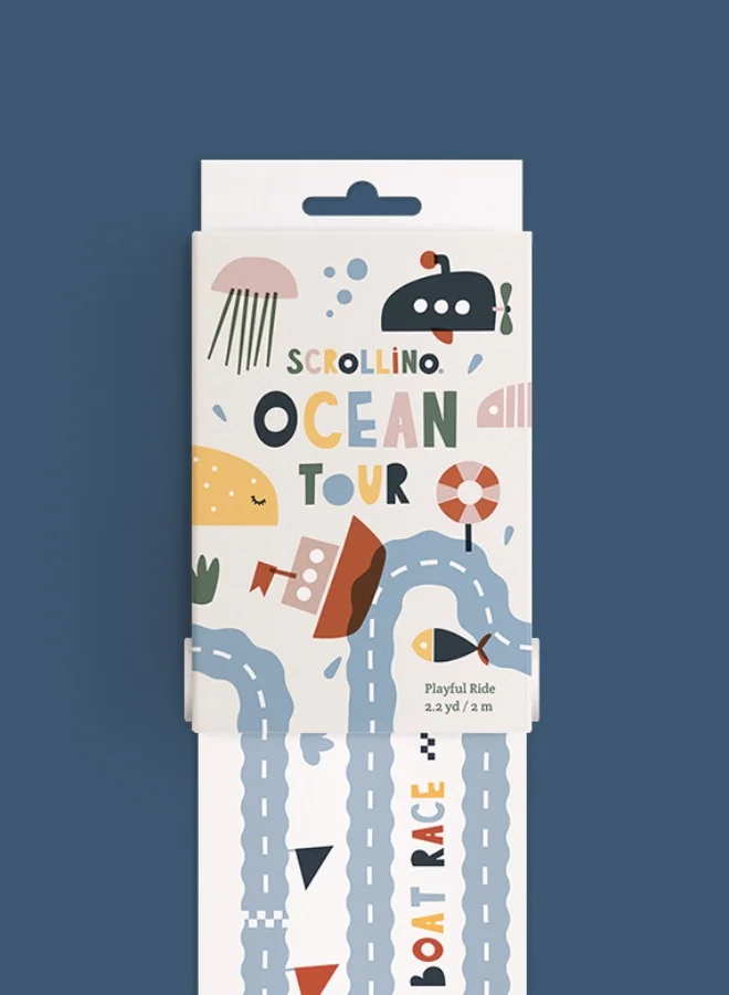 Scrollino Multicolour Ocean Tour Crafting Tape