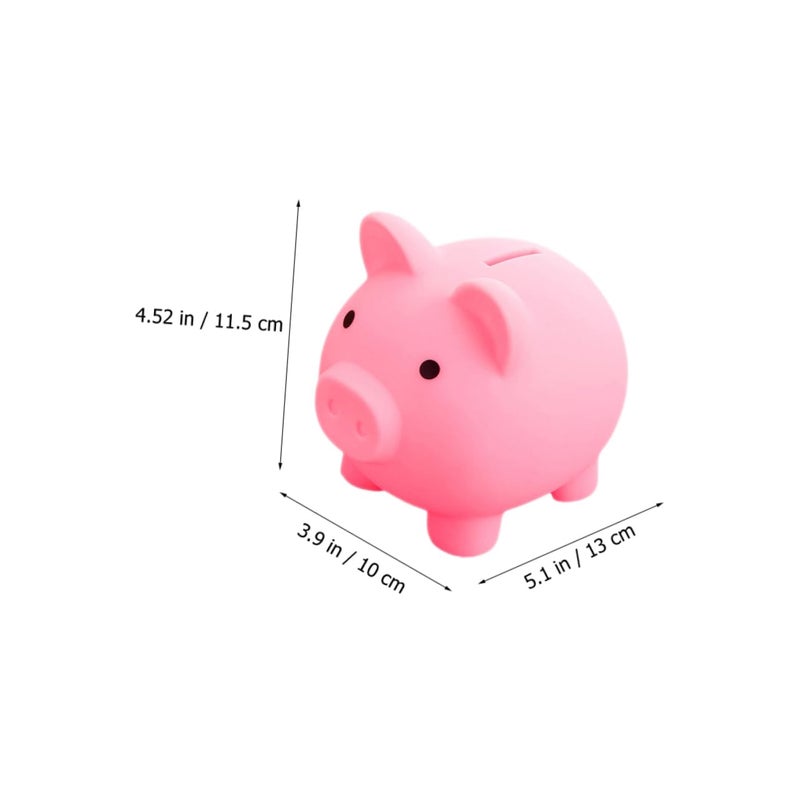Cute Cartoon Piggy Bank Unbreakable Plastic Money Jar For Kids Savings Decoration - Image 5