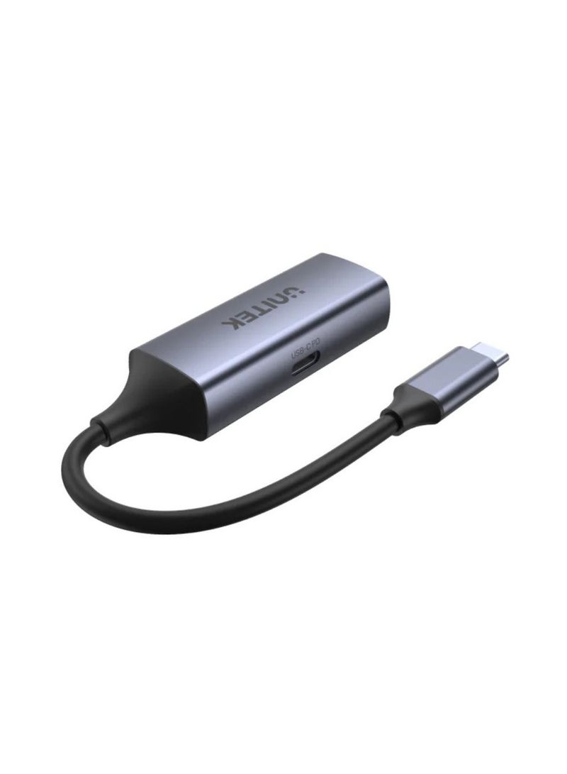 UNITEK UNITEK USB-C to Gigabit Ethernet Adapter with 100W Power Delivery | High-Speed Wired Internet for Laptops and Tablets  - Image 2