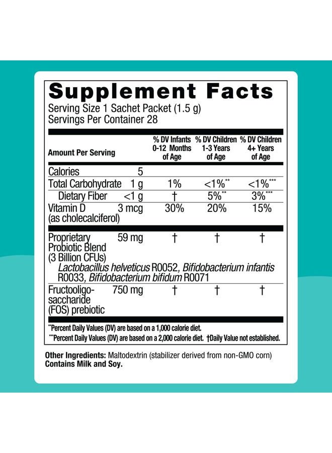 Biostime Infant Baby Toddler Kids Probiotic & Prebiotic with Vitamin D | Baby Probiotic Powder | Kids Immune Support | Constipation Relief for Babies * | Supports Digestion, Gas Relief | 28 Packets - Image 5