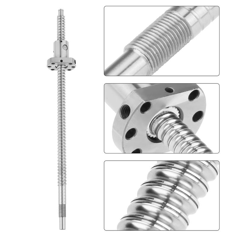 klarako Ballscrew Ballnut, SFU1204 300mm Rolled Ballscrew Ballnut Anti-Backlash Without Side End Supports - Image 4
