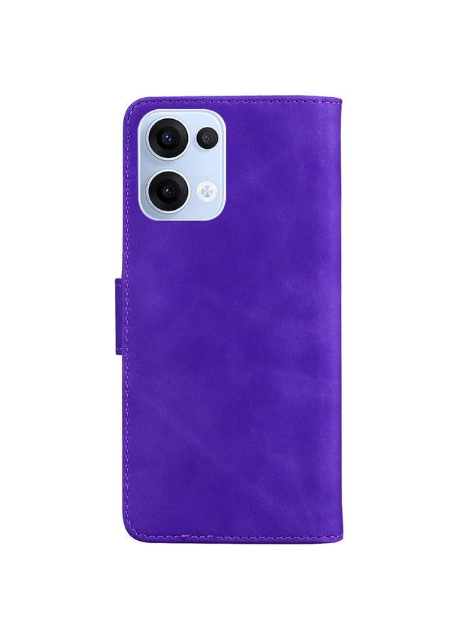 S-TOP Case For OPPO Reno13 Global Skin Feel Pure Color Flip Leather Phone Case - Image 3