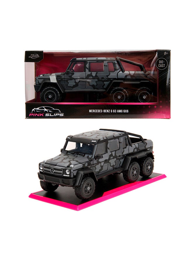 JADA Pink Slips 1:24 - Mercedes Benz AMG G63, Die-Cast Car with Base, Toys for Kids and Adults - Image 1