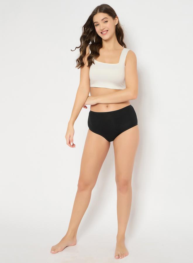 Clovia Clovia Women Pack of 3 Plain High Waist Hipster Briefs  - Image 5