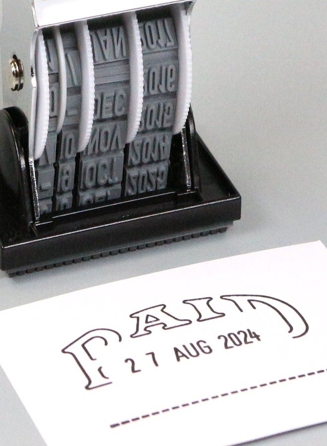 Shiny Dater Rubber Stamp with "PAID" message and Signature place by Shiny S-68 - Image 5
