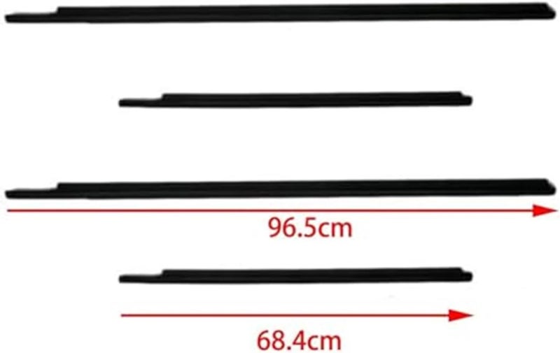 Yurefax يوري فاك 4 قطع شريط عازل للأبواب لسيارة تويوتا فيوس 2008-2013 - Image 3