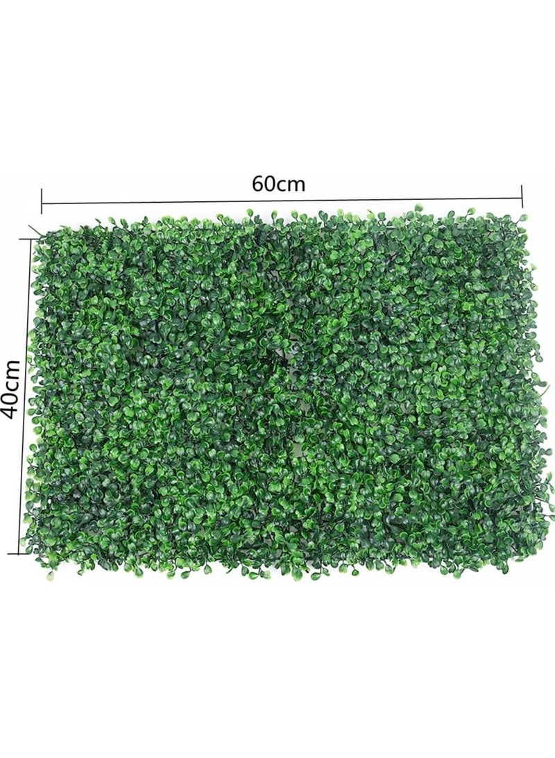 FFD Artificial Wall Grass Panels Artificial Faux Hedges Eucalyptus Leaf Plastic Turf Wall Grass For Home Garden Wall Decoration 6pcs - Image 5