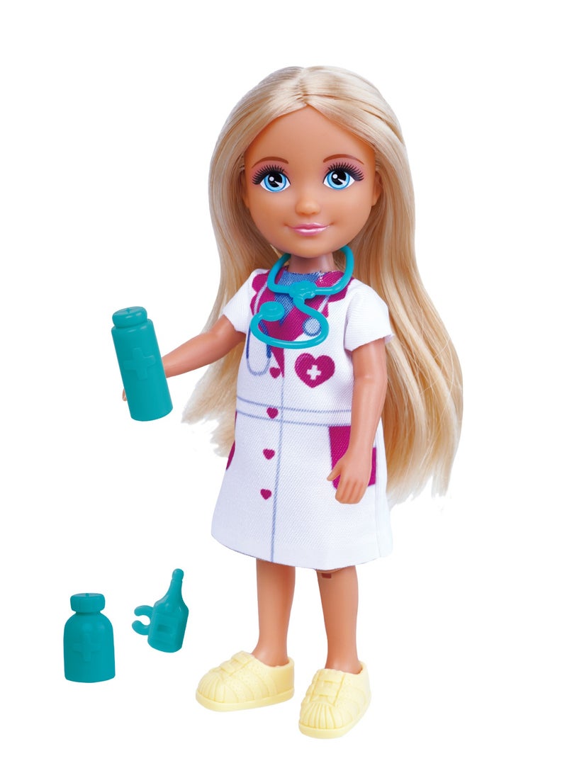 Lulu Doctor Doll Set – 5 Inch Doctor Series Doll with Medical Tools | Girls Toys 3+ - Image 2