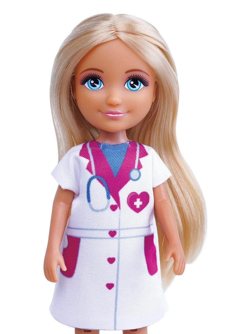 Lulu Doctor Doll Set – 5 Inch Doctor Series Doll with Medical Tools | Girls Toys 3+ - Image 3