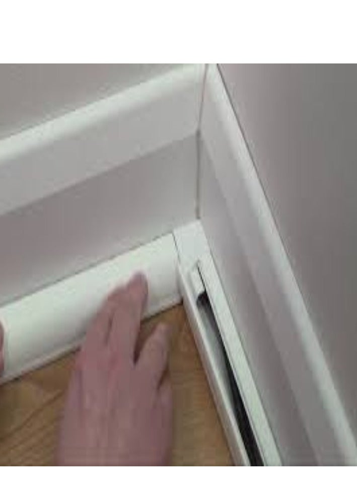 KNP KNP PVC Floor Trunking 50mm x 15mm is a Practical and Versatile Solution for Managing and Concealing Electrical Cables and Wiring Along the Floor.  - Image 4