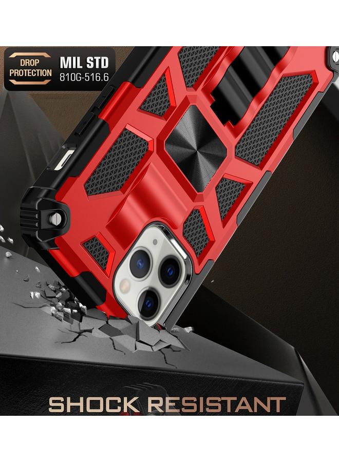 Zaboon Case For iPhone 12 mini Armor Shockproof TPU + PC Magnetic Protective Case with Holder - Image 3