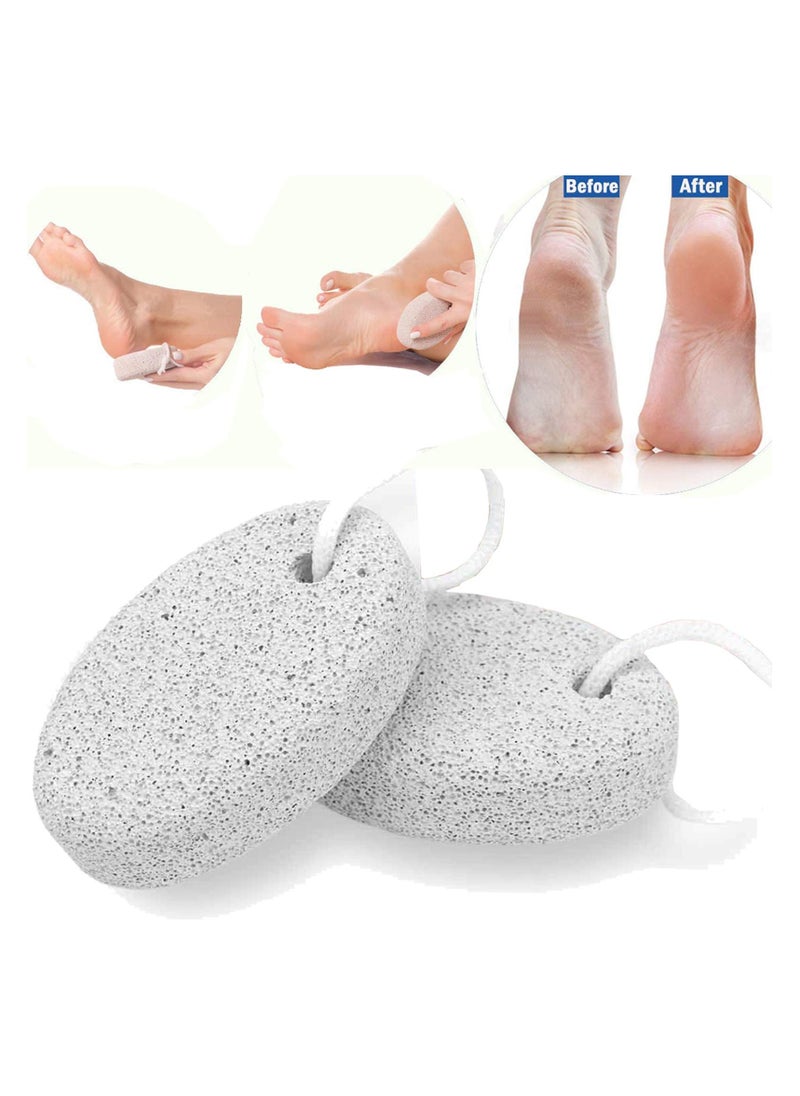 Excefore - Pumice Stone, Callus Remover for Hard and Dead Skins, Foot Scrubber & Pedicure Tools for Men & Women Feet  2Pcs - Image 1