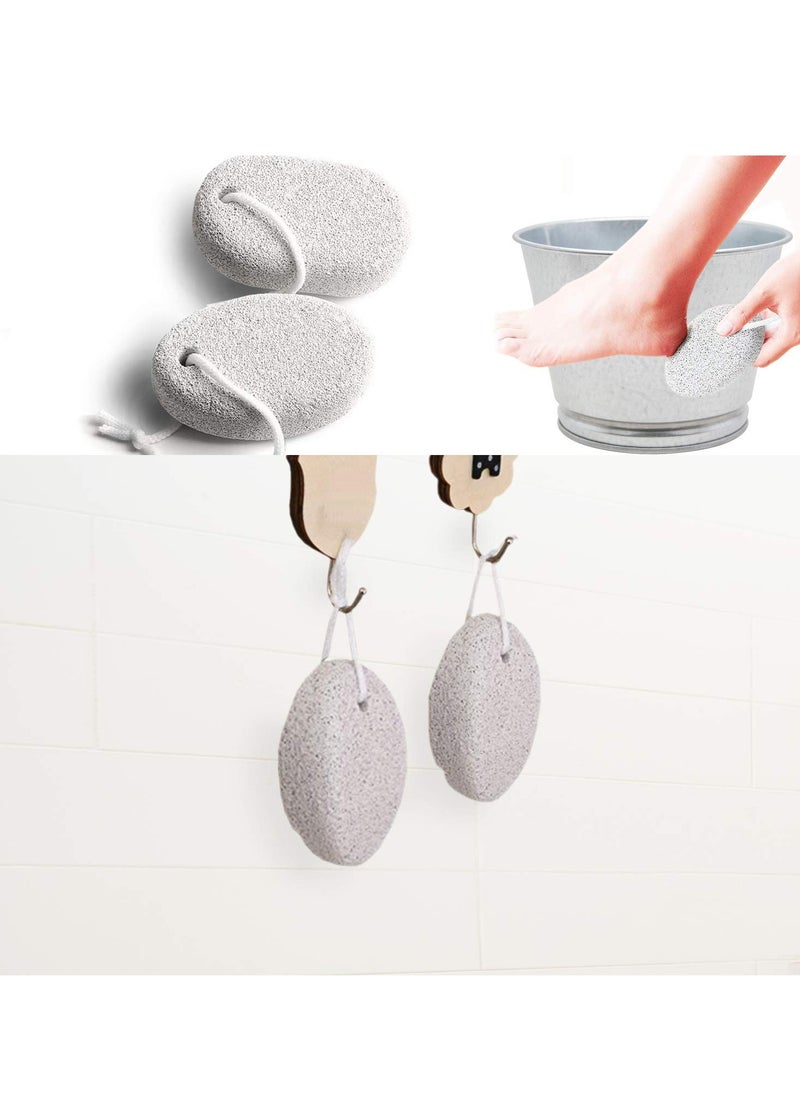 Excefore - Pumice Stone, Callus Remover for Hard and Dead Skins, Foot Scrubber & Pedicure Tools for Men & Women Feet  2Pcs - Image 1