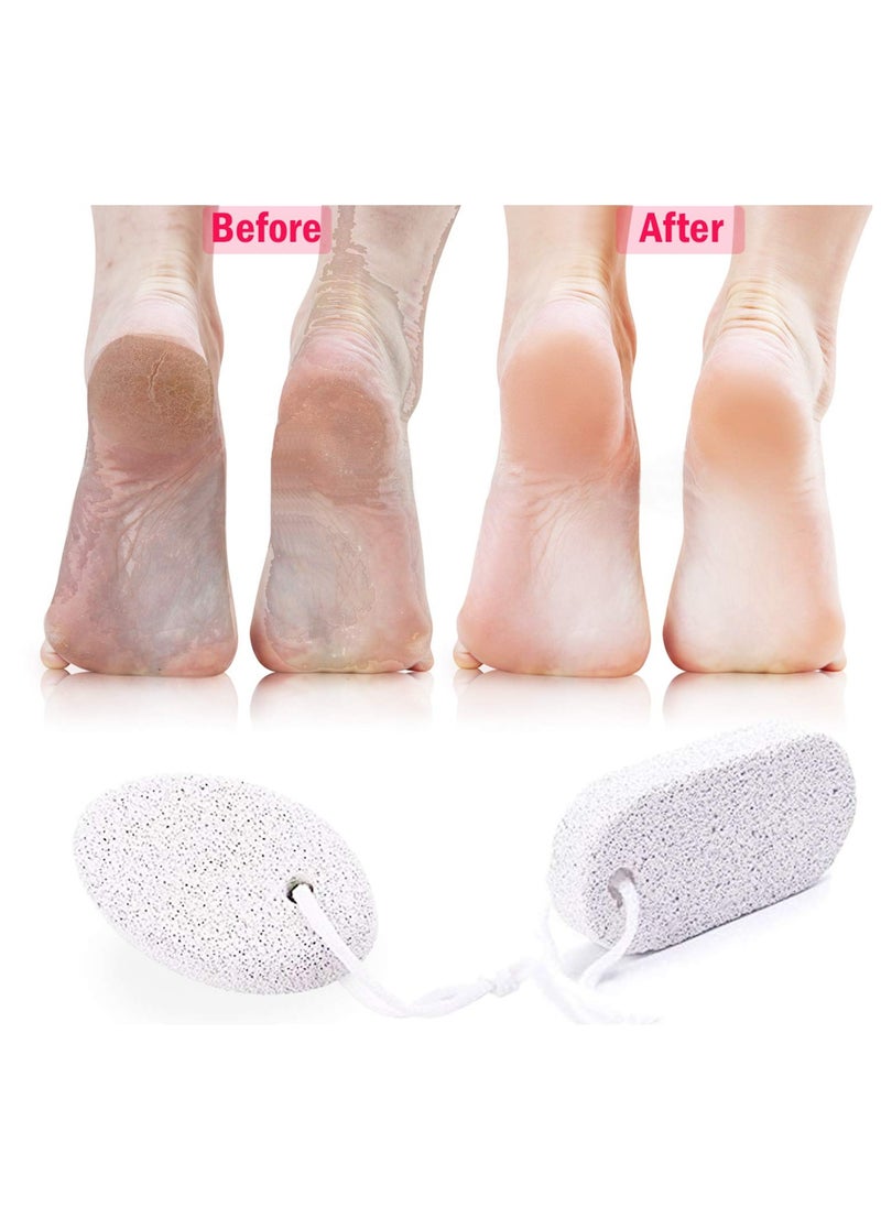 Excefore - Pumice Stone, Callus Remover for Hard and Dead Skins, Foot Scrubber & Pedicure Tools for Men & Women Feet  2Pcs - Image 1