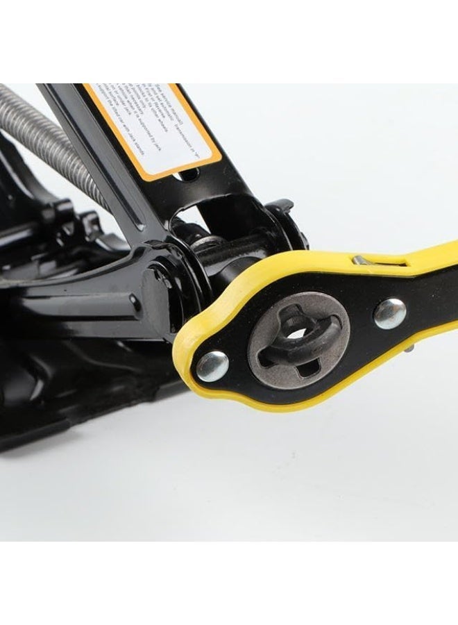 Powerful 2 Ton Scissor Car Jack - Portable Tire Changing Kit with Wheel Wrench and 360 Degree Handle for Easy Lifting of Cars and Trucks - Image 3