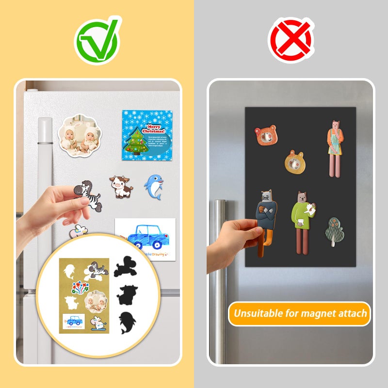 Towjug Magnetic Adhesive Sheets,4" x 6",12 Pack,Easy-to-Use Magnetic Paper with Adhesive Backing for Photos & Postcards - Image 4
