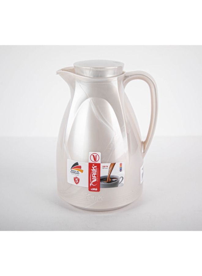 Valk Vacuum Flask With Double Wall Glass 1.0 Liter Wide Mouth With Anti-Leakage Made in Germany - Image 2