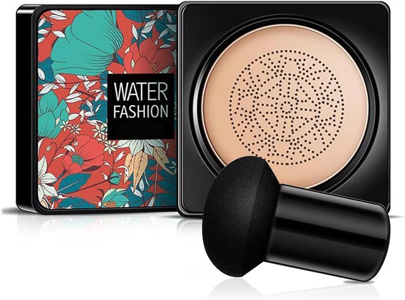 Mushroom Head Air Cushion Foundation BB Cream Moisturizing Concealer Even Skin Tone Makeup Base Flawless Moisturizing Oil Control Lightweight Smoothing Naturel