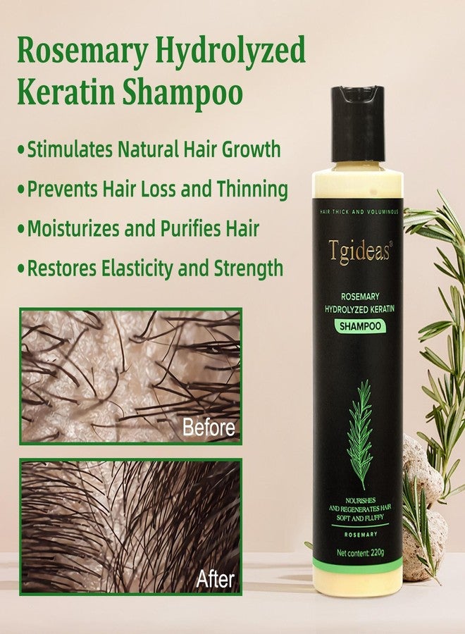 Tgideas Rosemary Biotin Shampoo - Volumizing, Sulfate-Free, for Thinning, Dry, Damaged Hair, Vegan, Color-Safe, 7.4 fl oz - Image 2