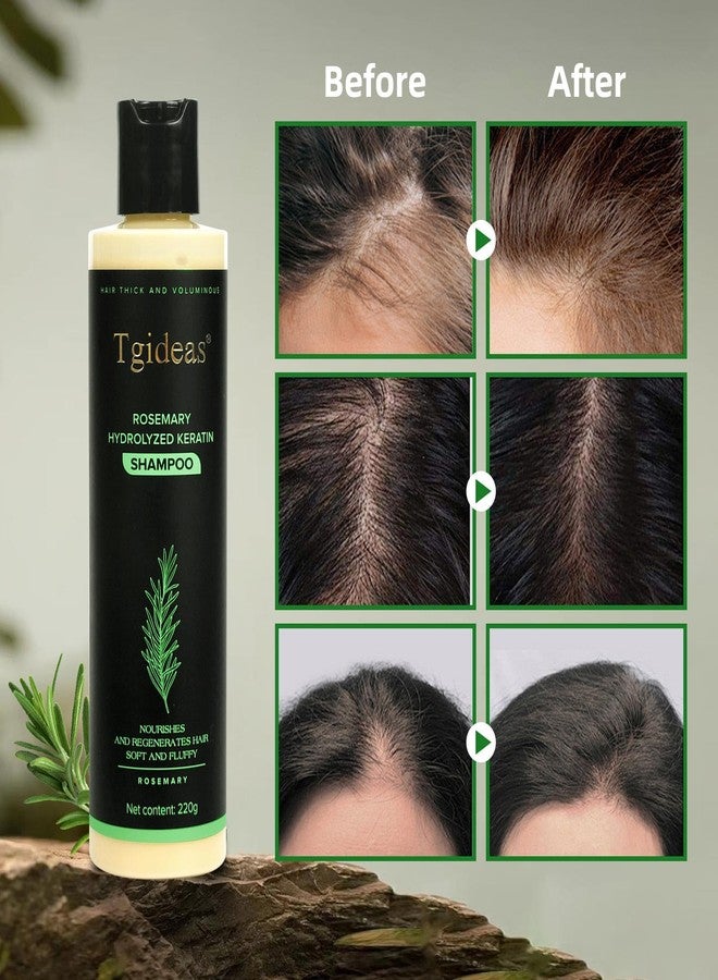 Tgideas Rosemary Biotin Shampoo - Volumizing, Sulfate-Free, for Thinning, Dry, Damaged Hair, Vegan, Color-Safe, 7.4 fl oz - Image 3