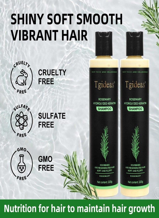Tgideas Rosemary Biotin Shampoo - Volumizing, Sulfate-Free, for Thinning, Dry, Damaged Hair, Vegan, Color-Safe, 7.4 fl oz - Image 5