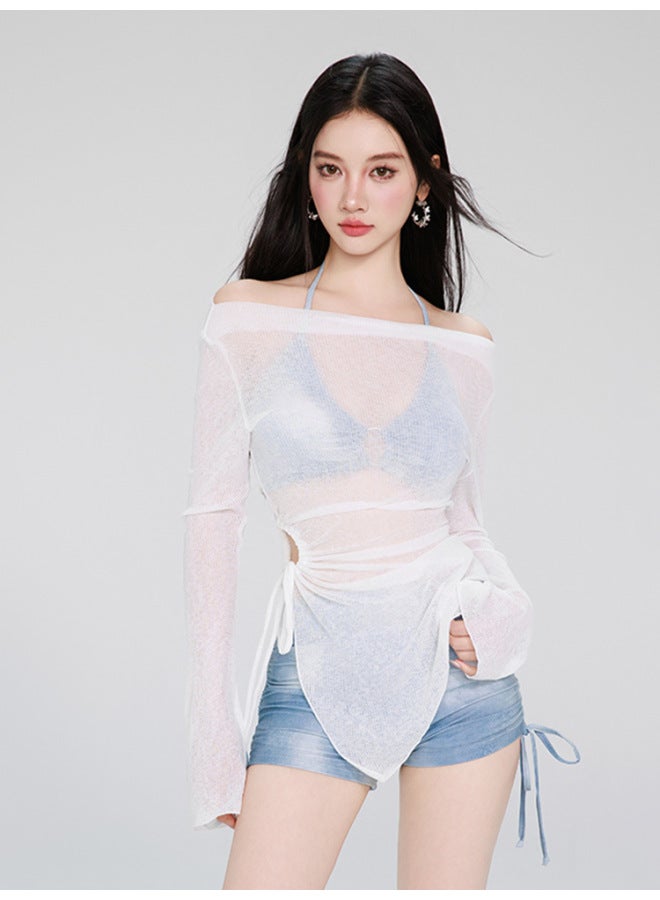 Two-piece Swimsuit For Women New Style Tummy-concealing Slimming Beach Vacation Hot Spring Bikini Set