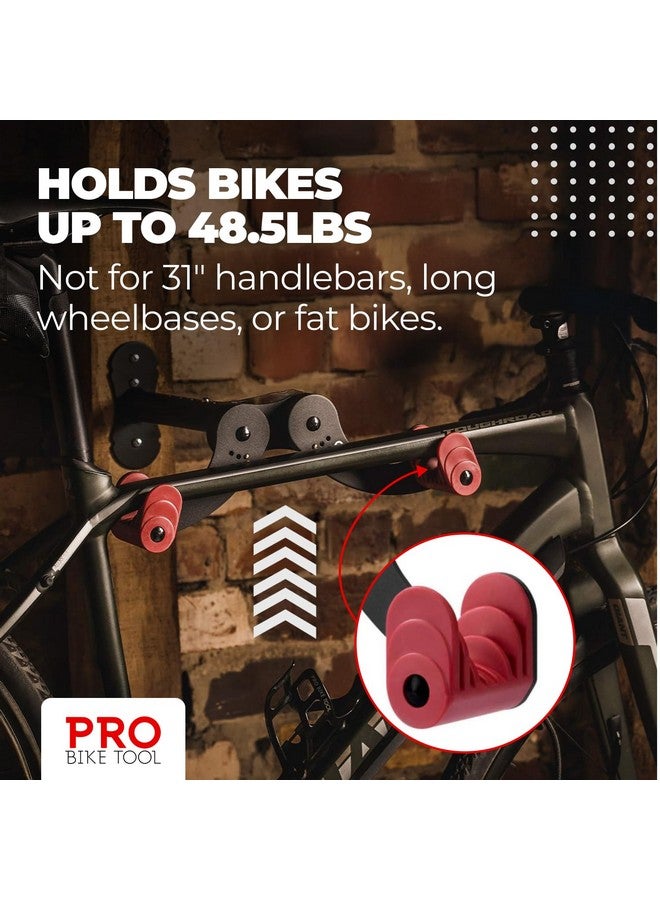 PRO BIKE TOOL Bike Wall Mount - Horizontal Indoor Bike Rack for 1 Bicycle - Bike Rack for Garage - Safe and Secure Bike Hook for Road, Mountain or Hybrid Bikes - Bike Hanger, Bicycle Storage - Image 5