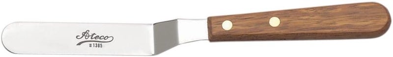 Ateco 1387 Offset Spatula with 7.63-Inch Stainless Steel Blade, Wood Handle Upgraded simple practical design - Image 2