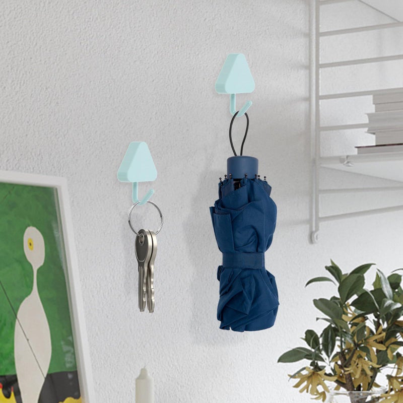 30 Heavy Duty Adhesive Wall Hooks Multicolor Towel Hat Holder No Drill Home Storage - Image 5