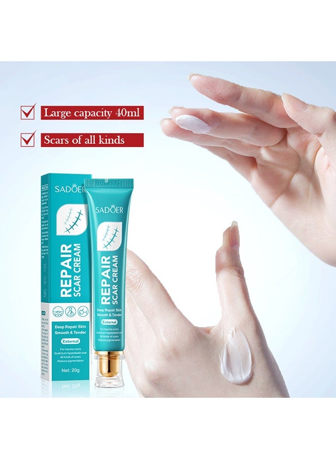 SADOER Repair Scar Cream - Repair Burn Scars Moisturizing Rejuvenating Cream Rapid Repair Advanced Gel Scars Topical Treatment Suitable for All Skin Types - Image 2