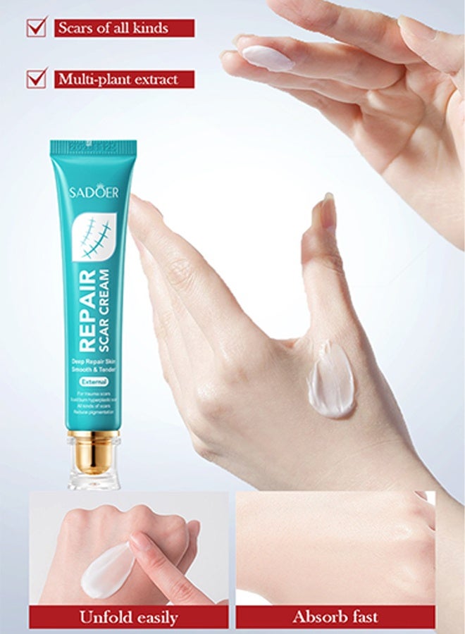 SADOER Repair Scar Cream - Repair Burn Scars Moisturizing Rejuvenating Cream Rapid Repair Advanced Gel Scars Topical Treatment Suitable for All Skin Types - Image 5