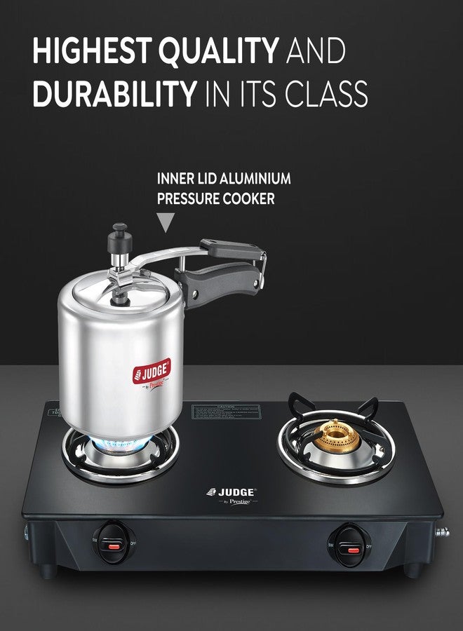 Judge By Prestige Basics 5 L Aluminium Pressure Cooker Innerlid, 2.2 liter,Silver - Image 2