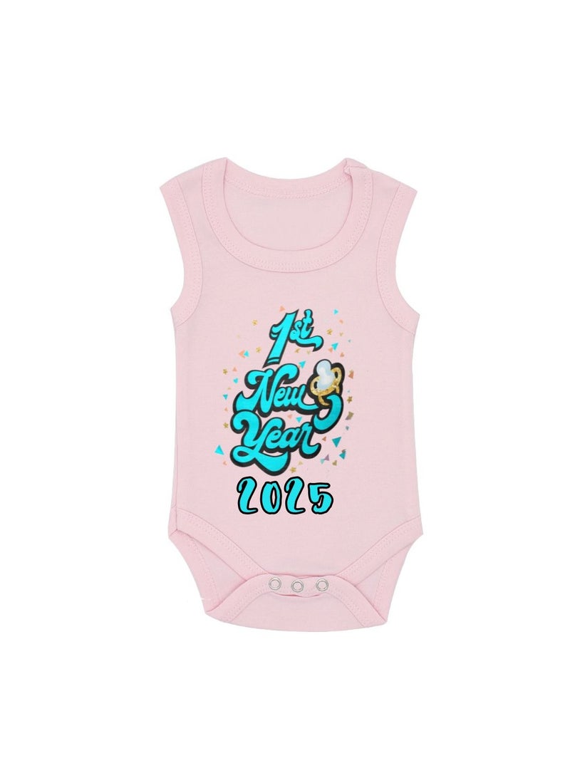 PRINTSHOP4ME My 1st New Year Baby Romper–Soft Cotton Sleeveless Bodysuits For Newborns,Infants And Toddlers–Unisex Baby Onesies For Boys And Girls-Baby Romper - Image 1