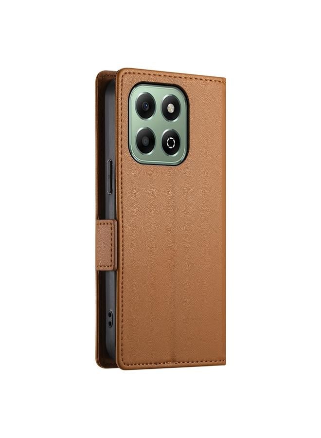 S-TOP Case For Honor X6b Side Buckle Magnetic Frosted Leather Phone Case - Image 3