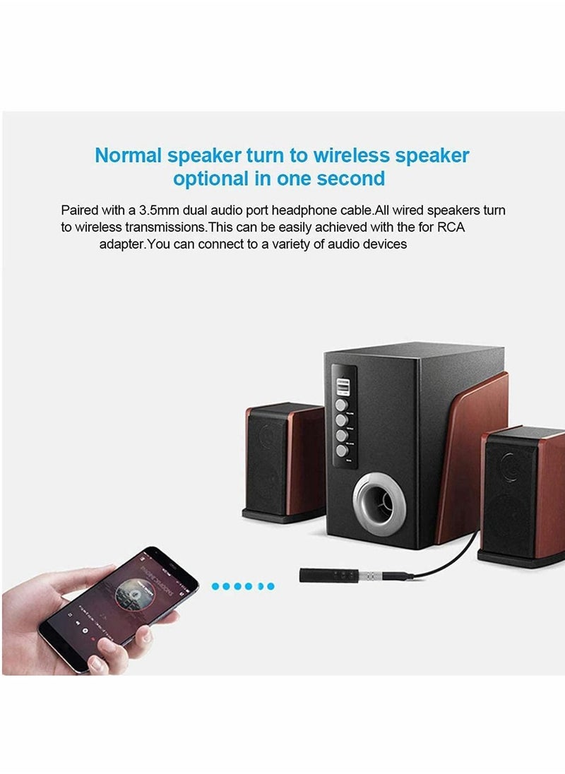 Y&D Bluetooth Car Kit FM Transmitter for Mini Wireless Hands Free 3.5mm Jack Audio Receiver Adapter AUX Speaker Headphone Stereo Fast Charger  - Image 4