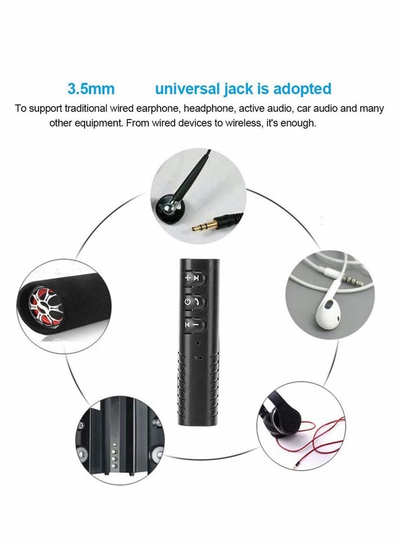 Y&D Bluetooth Car Kit FM Transmitter for Mini Wireless Hands Free 3.5mm Jack Audio Receiver Adapter AUX Speaker Headphone Stereo Fast Charger  - Image 2