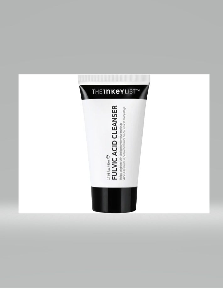 The Inkey List Mini Fulvic Acid Cleanser 50ml, Removes Makeup, For a Healthy Looking Complexion, Fragrance Free, Suitable For All Skin Types