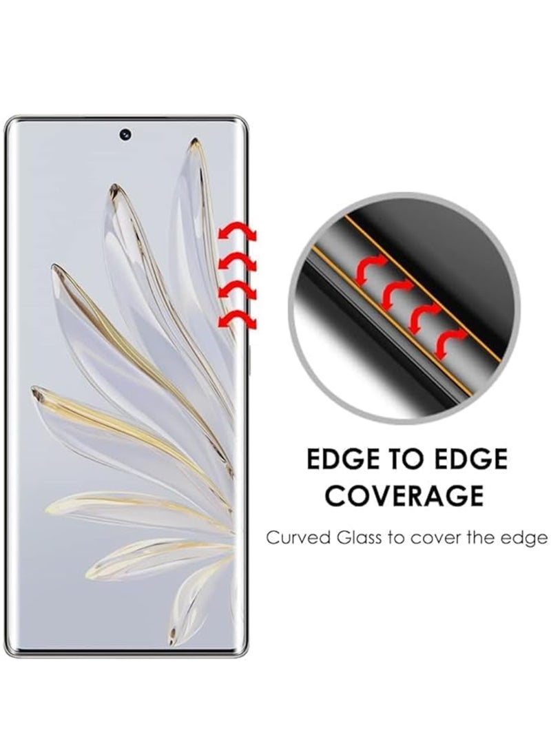Generic - Vivo V30 5G Screen Protector – UV Liquid Glue Full Screen Edge to Edge Tempered Glass Screen Protector, High Transparency, Delicate Touch, Anti-Explosion, Smooth Arc Edges. - Image 1