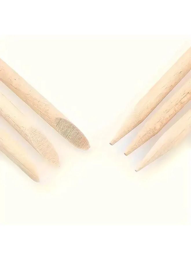 Wooden Stick Set For Nail Art Wax Removal Cuticle Care Manicure Accessories - Image 5