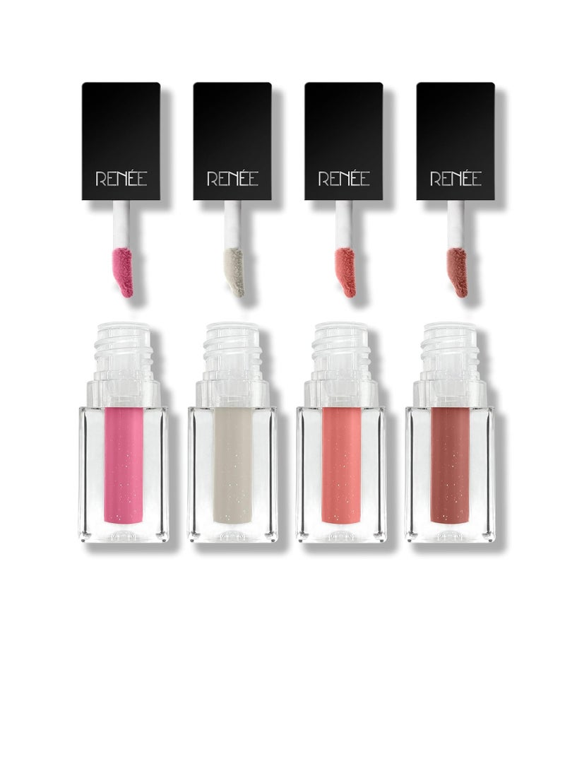 RENEE See Me Shine Minis Gloss Party Lip Gloss Combo 1ml Each  Non Sticky and Non Drying Formula Long Lasting Moisturizing Effect Compact and Easy to Carry - Image 2