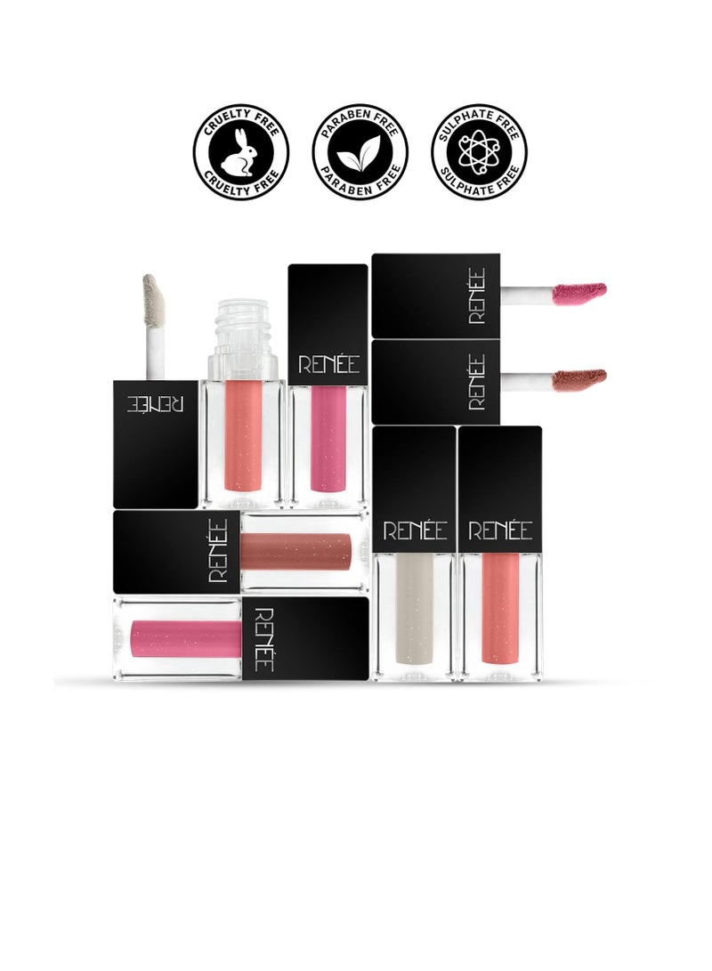 RENEE See Me Shine Minis Gloss Party Lip Gloss Combo 1ml Each  Non Sticky and Non Drying Formula Long Lasting Moisturizing Effect Compact and Easy to Carry - Image 5