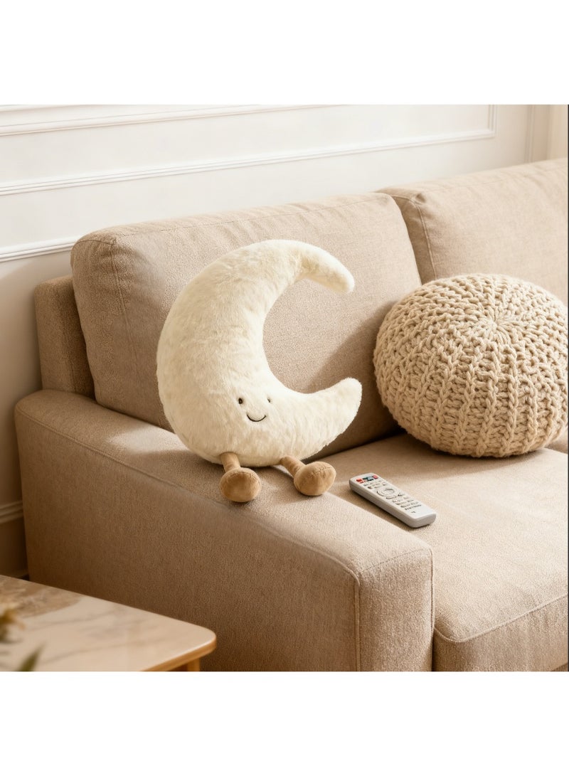 دمى القماش بيضاء القمر 20-25 سم | وسائد، زينة أريكة وهدايا رمي الزفاف - Image 5