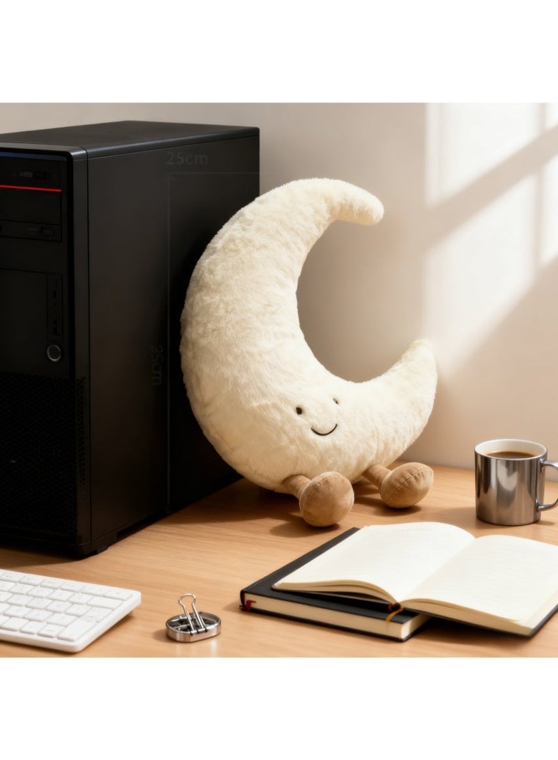 Moon White Cute Plush Dolls 20-25cm | Pillow, Sofa Decor & Wedding Toss Favors - Image 4