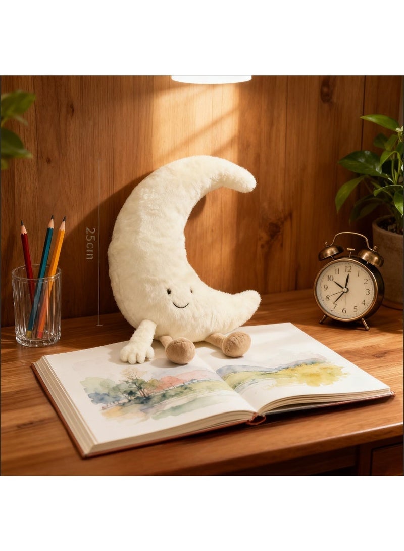 Moon White Cute Plush Dolls 20-25cm | Pillow, Sofa Decor & Wedding Toss Favors - Image 5