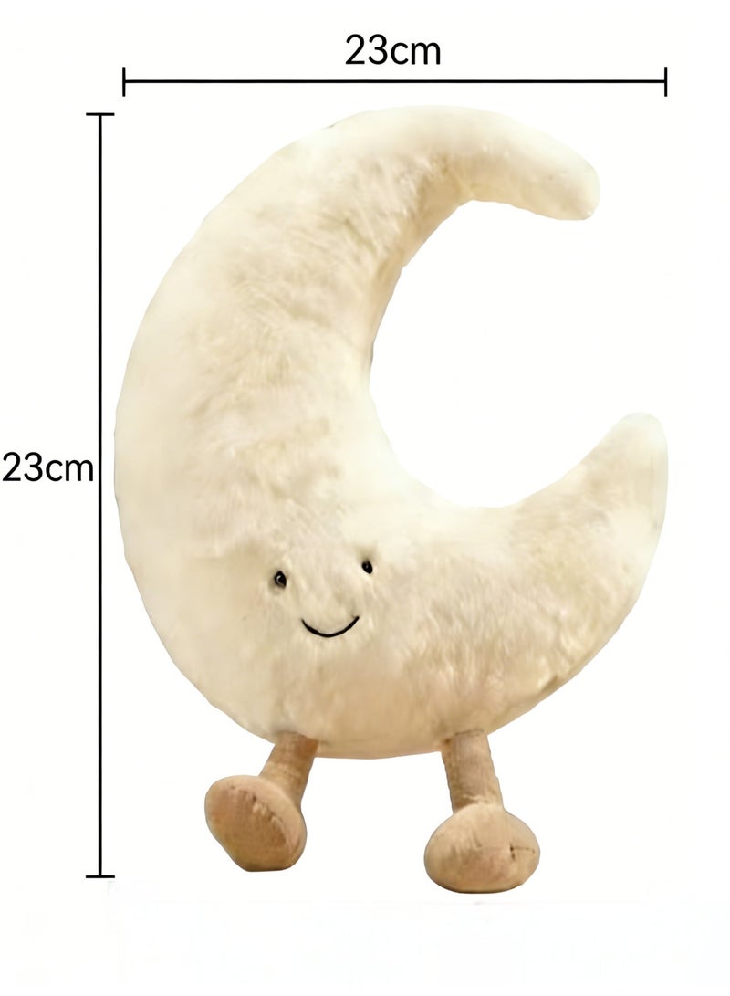Moon White Cute Plush Dolls 20-25cm | Pillow, Sofa Decor & Wedding Toss Favors - Image 2