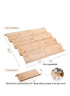 Arabest Bamboo Spice Rack Tray - 64 Jars Spice Drawer Organizer for Kitchen Cabinets Storage and Organization  - Image 2